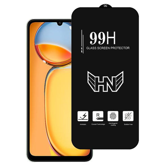 For Redmi 13C 4G High Aluminum Large Arc Full Screen Tempered Glass Film