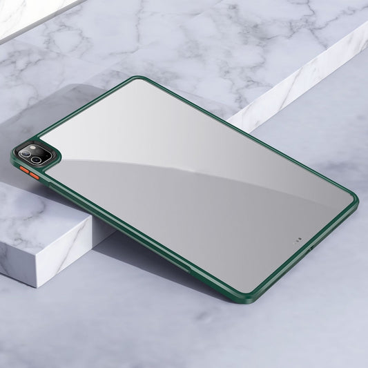 For iPad Pro 11 2022 / 2021 / 2020 TPU + PC Anti-fall Transparent Protective Tablet Case(Dark Green) - iPad Pro 11 (2022/2021) Cases by buy2fix | Online Shopping UK | buy2fix
