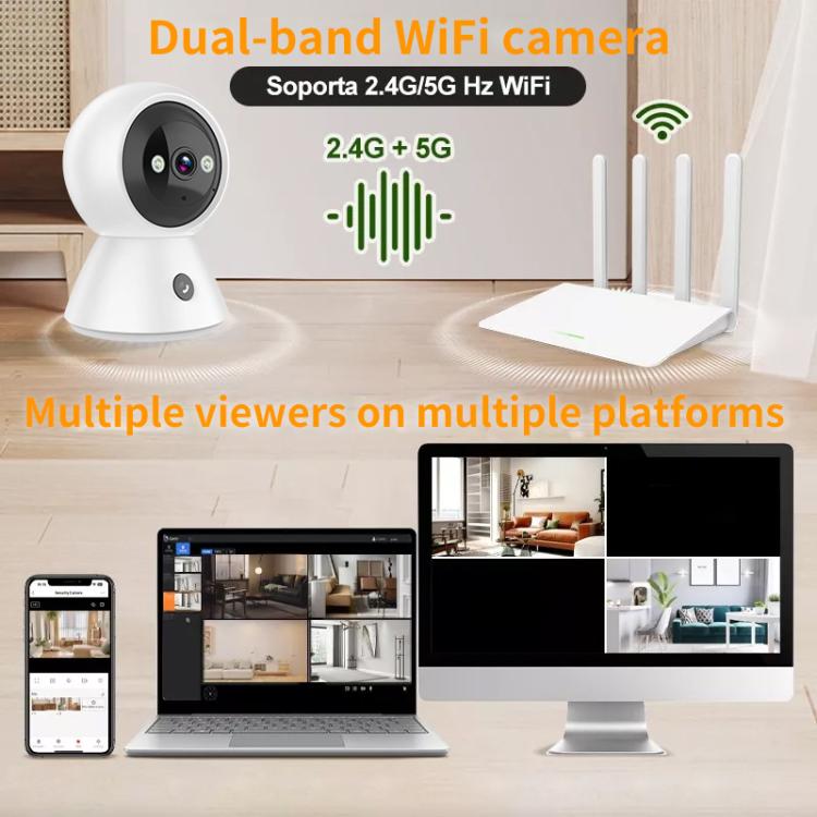 K11 1080P HD Night Vision Dual-Band Dual-Light Full Color WiFi Camera(White) - Wireless Camera by buy2fix | Online Shopping UK | buy2fix