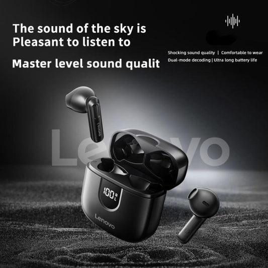 Original Lenovo EA120 Simple Semi-In-Ear True Wireless Bluetooth Earphones(Black) - TWS Earphone by Lenovo | Online Shopping UK | buy2fix