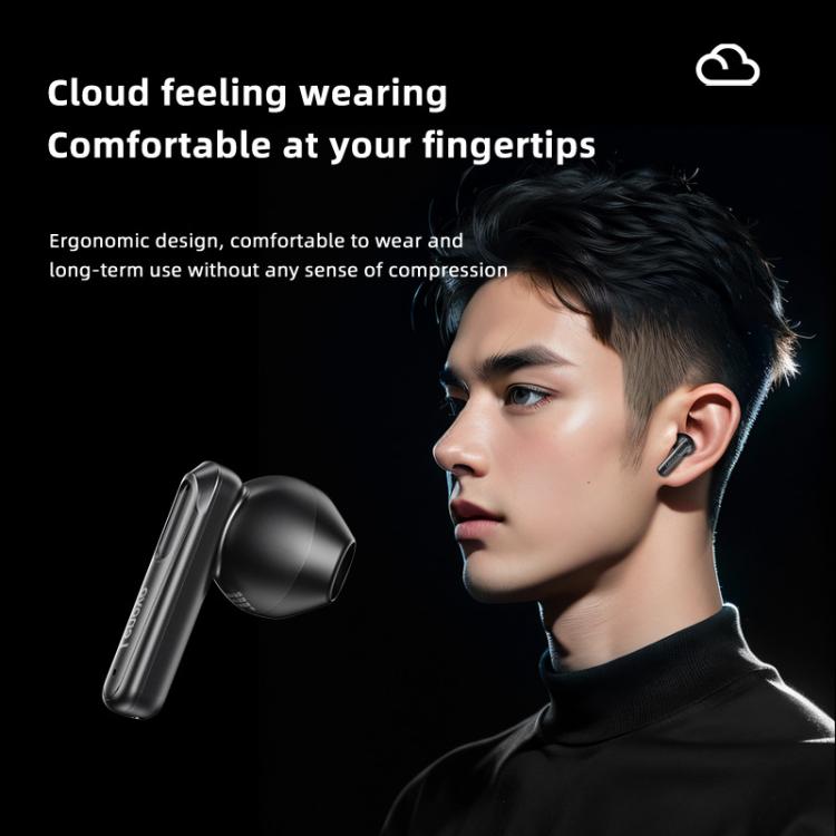Original Lenovo EA120 Simple Semi-In-Ear True Wireless Bluetooth Earphones(Rock White) - TWS Earphone by Lenovo | Online Shopping UK | buy2fix