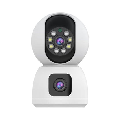 K12 1080P HD Dual Lens Dual Picture Wireless WiFi Camera(White) - Wireless Camera by buy2fix | Online Shopping UK | buy2fix