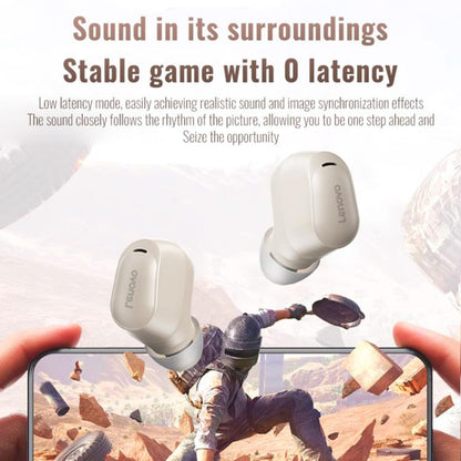 Original Lenovo EA200 In-Ear True Wireless Bluetooth Earphones(Rock White) - Bluetooth Earphone by Lenovo | Online Shopping UK | buy2fix