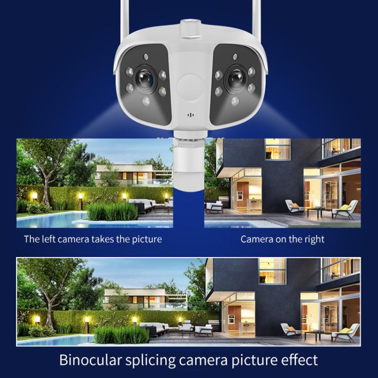K13 1080P HD Binocular Night Vision Wide Angle Camera(White) - Wireless Camera by buy2fix | Online Shopping UK | buy2fix