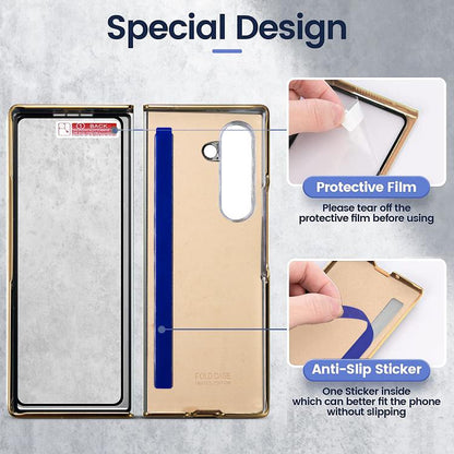 For Samsung Galaxy Z Fold5 VIETAO Dream Series Metal Ring Leather Phone Case(Pink) - Galaxy Z Fold5 Cases by VIETAO | Online Shopping UK | buy2fix