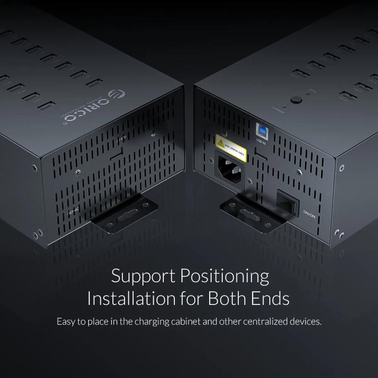 ORICO IH30P Industrial Grade 30 Ports USB 2.0 Hub, Plug:AU Plug(Black) - USB 2.0 HUB by ORICO | Online Shopping UK | buy2fix