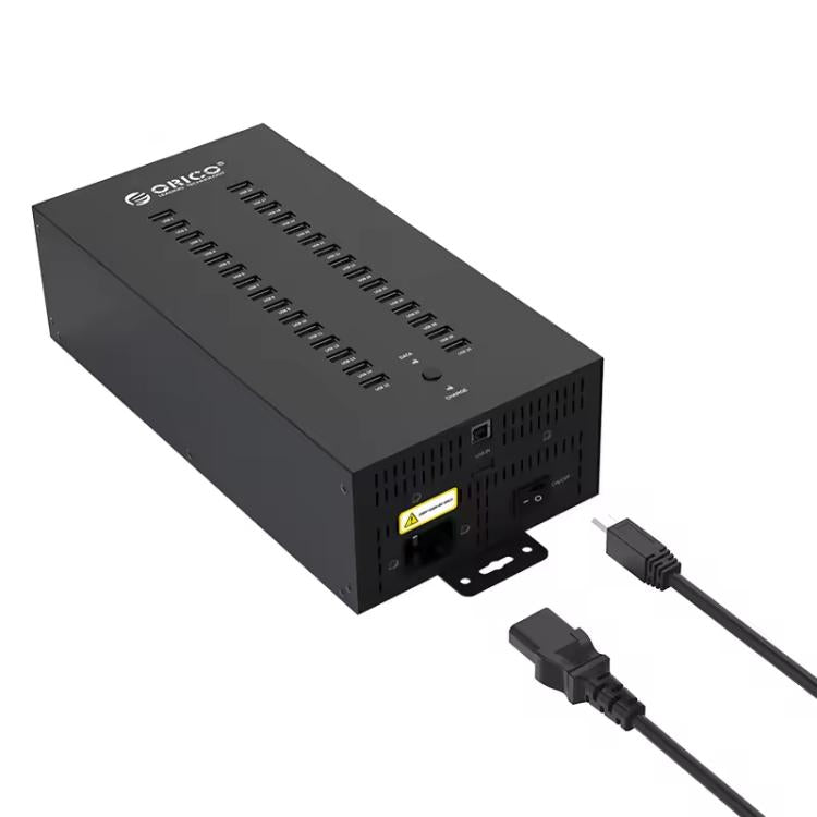 ORICO IH30P Industrial Grade 30 Ports USB 2.0 Hub, Plug:AU Plug(Black) - USB 2.0 HUB by ORICO | Online Shopping UK | buy2fix