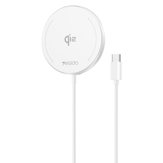 Yesido DS24 15W QI2.0 Desktop Magnetic Fast Charging Wireless Charger(White)
