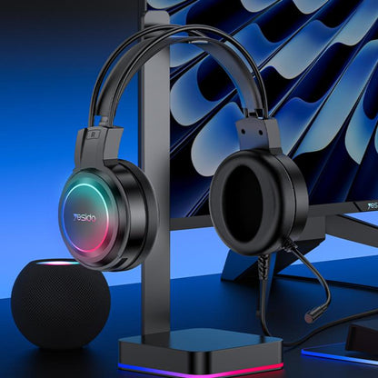 Yesido EK05 USB Wired RGB Light Gaming Headset with Mic, Cable length: 1.2m(Black) - Multimedia Headset by Yesido | Online Shopping UK | buy2fix