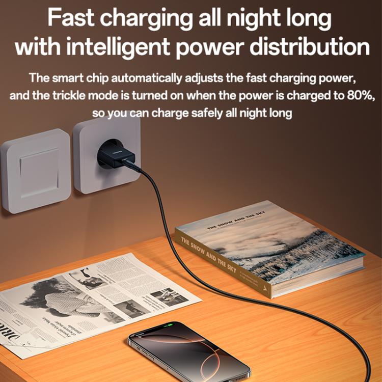 Yesido YC74 Ultra-thin 30W USB-C / Type-C Travel Charger, EU Plug(Black) - USB Charger by Yesido | Online Shopping UK | buy2fix