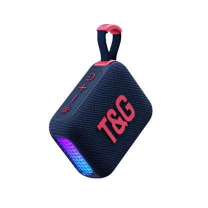 T&G TG445 Portable Stereo Subwoofer Bass RGB Light Wireless TWS BT Speaker(Red) - Desktop Speaker by T&G | Online Shopping UK | buy2fix