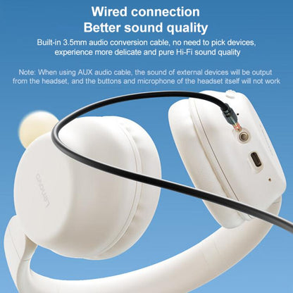 Original Lenovo TC3307 Folding Bluetooth Headphones(White) - Headset & Headphone by Lenovo | Online Shopping UK | buy2fix