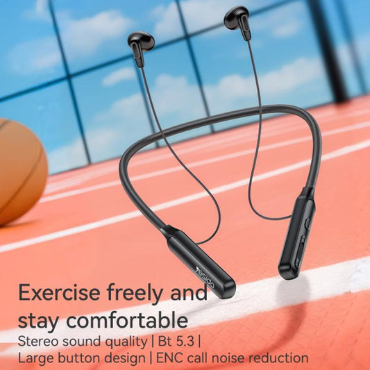 Yesido YSP21 Magnetic Neckband Wireless Bluetooth Earphone(Black) - Neck-mounted Earphone by Yesido | Online Shopping UK | buy2fix