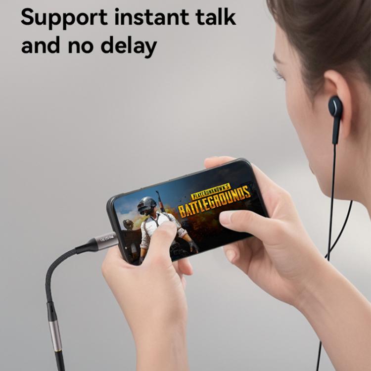 Yesido YAU45 8 Pin to 3.5mm Aluminum Alloy Audio Adapter(Gold) - Earphone Adapter by Yesido | Online Shopping UK | buy2fix