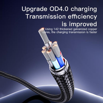 Yesido CA130C 18W 3A USB to USB-C / Type-C Charging Data Cable, Length: 2m(Black) - USB-C & Type-C Cable by Yesido | Online Shopping UK | buy2fix