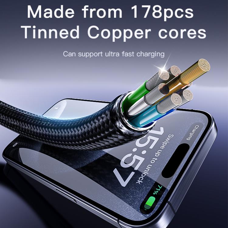 Yesido CA183 PD60W 3A USB-C / Type-C to USB-C / Type-C Charging Data Cable, Length: 2m(Black) - USB-C & Type-C Cable by Yesido | Online Shopping UK | buy2fix