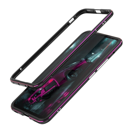 For Huawei Nova 7 Aluminum Alloy Shockproof Protective Bumper Frame(Black Purple) - Huawei Cases by buy2fix | Online Shopping UK | buy2fix