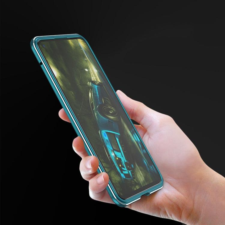 For Huawei Nova 7 Aluminum Alloy Shockproof Protective Bumper Frame(Black Purple) - Huawei Cases by buy2fix | Online Shopping UK | buy2fix