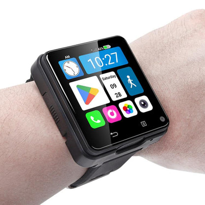 UNIWA DM180, 3GB+32GB, 2.64 inch Android 11 Smart Watch Phone, MT6739 Quad Core, Network: 4G(Black) - Android Watch by UNIWA | Online Shopping UK | buy2fix
