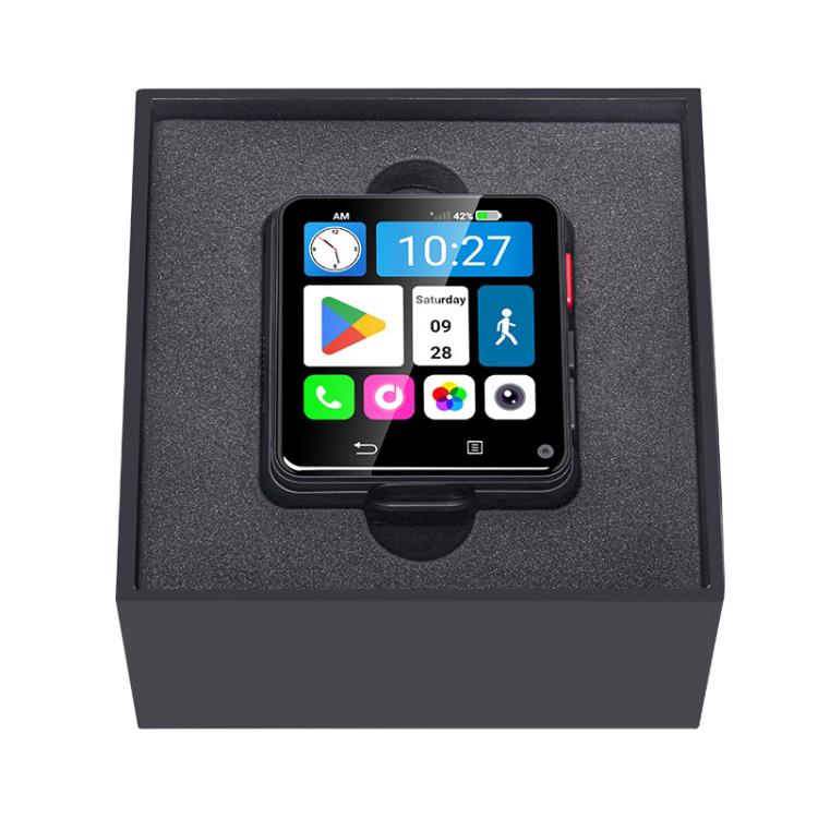 UNIWA DM180, 3GB+32GB, 2.64 inch Android 11 Smart Watch Phone, MT6739 Quad Core, Network: 4G(Black) - Android Watch by UNIWA | Online Shopping UK | buy2fix