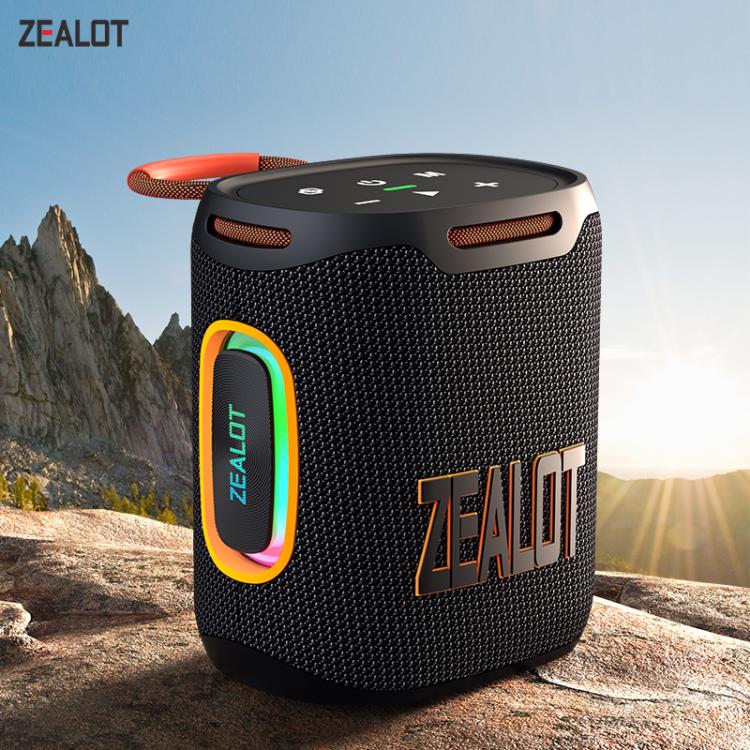 Zealot S122 25W High Power IPX6 Waterproof Outdoor RGB Light Bluetooth Speaker(Blue Cyan) - Desktop Speaker by ZEALOT | Online Shopping UK | buy2fix
