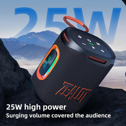 Zealot S122 25W High Power IPX6 Waterproof Outdoor RGB Light Bluetooth Speaker(Blue Cyan) - Desktop Speaker by ZEALOT | Online Shopping UK | buy2fix
