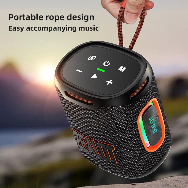 Zealot S122 25W High Power IPX6 Waterproof Outdoor RGB Light Bluetooth Speaker(Grey) - Desktop Speaker by ZEALOT | Online Shopping UK | buy2fix