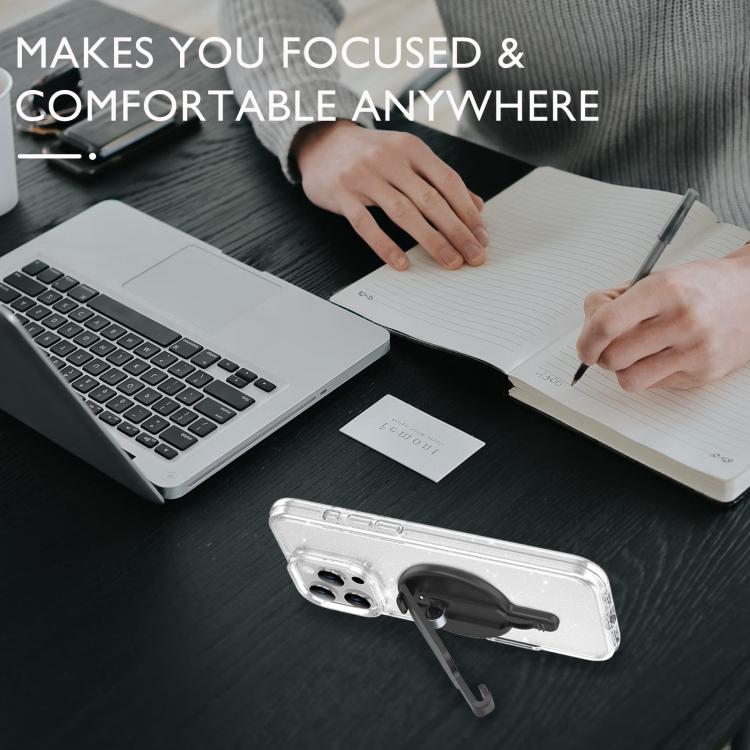 Magnetic Clip Phone Holder Belt Clip Bracket(Black) - Ring Holder by buy2fix | Online Shopping UK | buy2fix