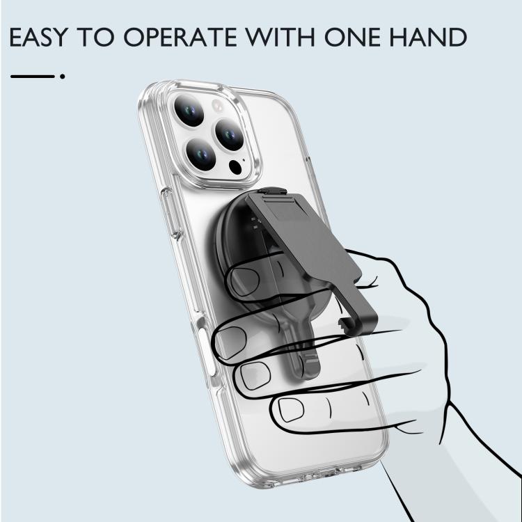 Magnetic Clip Phone Holder Belt Clip Bracket(Black) - Ring Holder by buy2fix | Online Shopping UK | buy2fix