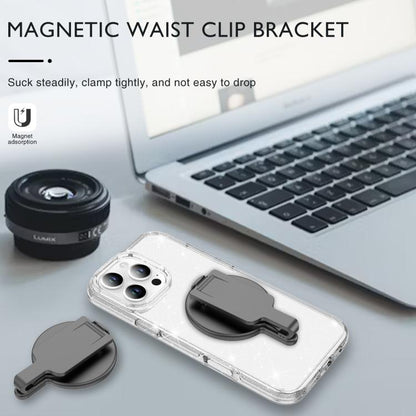 Magnetic Clip Phone Holder Belt Clip Bracket(Black) - Ring Holder by buy2fix | Online Shopping UK | buy2fix