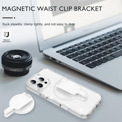 Magnetic Clip Phone Holder Belt Clip Bracket(White) - Ring Holder by buy2fix | Online Shopping UK | buy2fix