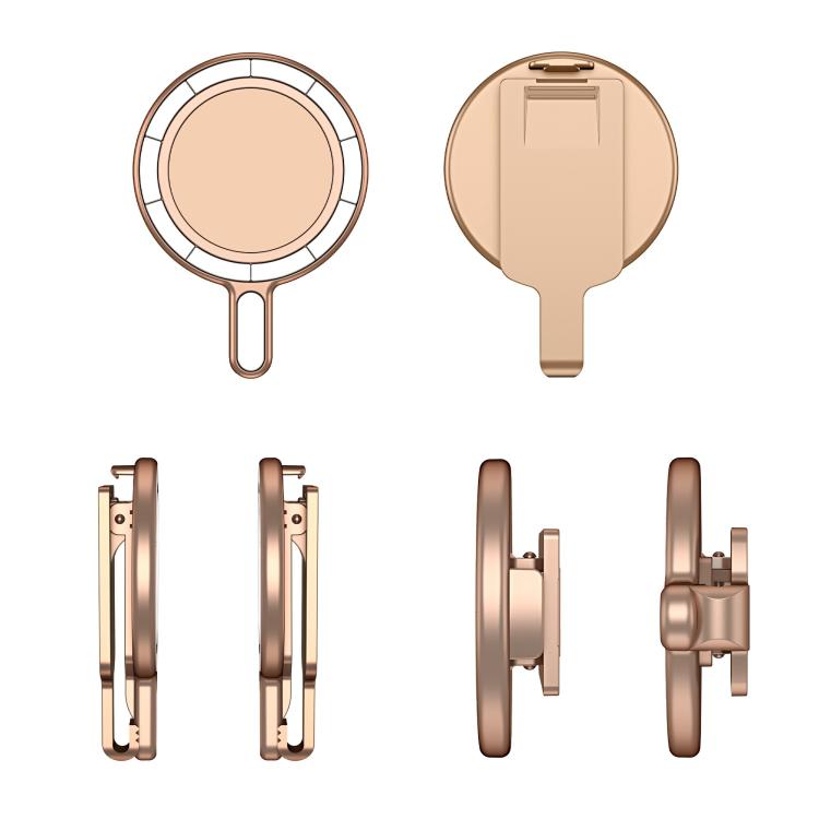 Magnetic Clip Phone Holder Belt Clip Bracket(Rose Gold Plating) - Ring Holder by buy2fix | Online Shopping UK | buy2fix