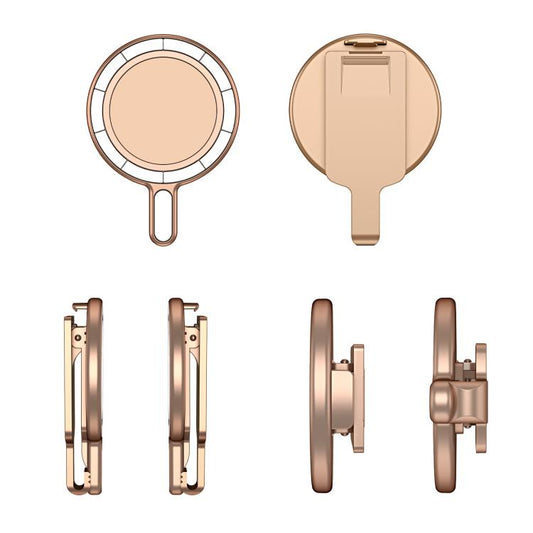 Magnetic Clip Phone Holder Belt Clip Bracket(Rose Gold Plating) - Ring Holder by buy2fix | Online Shopping UK | buy2fix