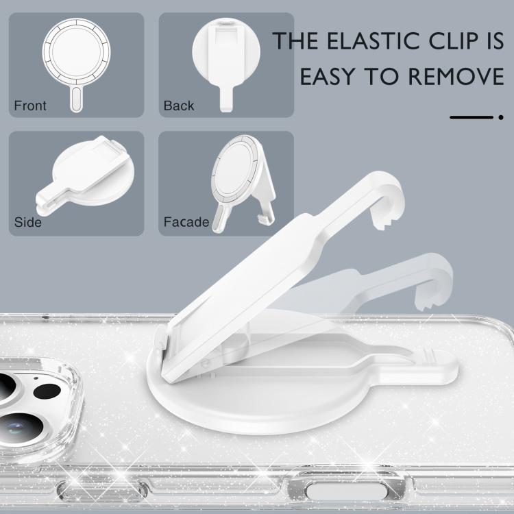 Magnetic Clip Phone Holder Belt Clip Bracket(Rose Gold Plating) - Ring Holder by buy2fix | Online Shopping UK | buy2fix