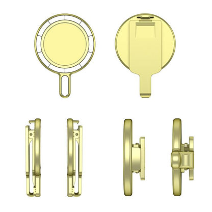 Magnetic Clip Phone Holder Belt Clip Bracket(Gold Plating) - Ring Holder by buy2fix | Online Shopping UK | buy2fix