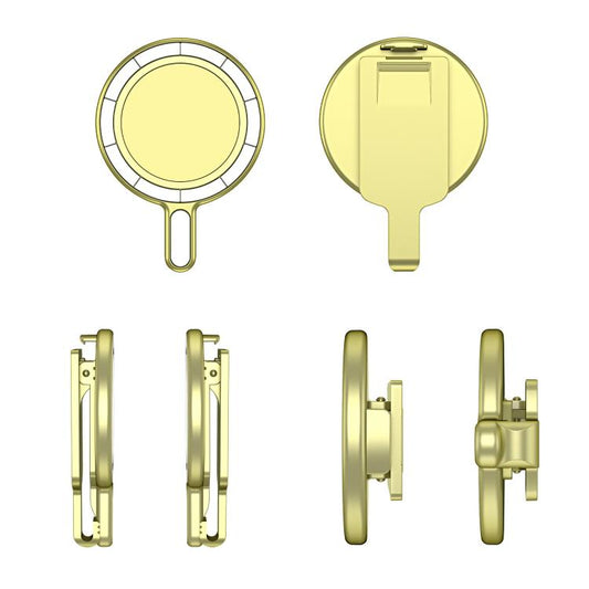 Magnetic Clip Phone Holder Belt Clip Bracket(Gold Plating) - Ring Holder by buy2fix | Online Shopping UK | buy2fix