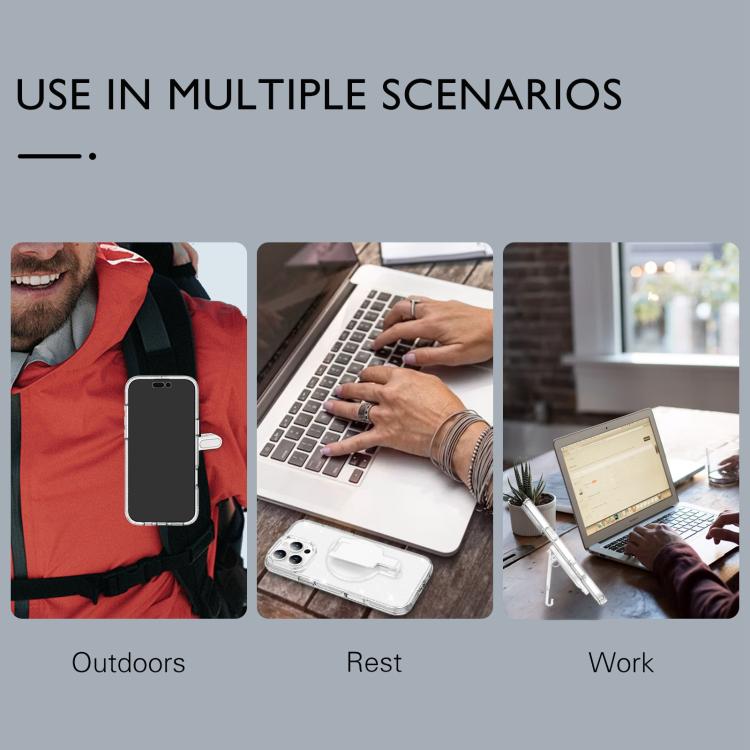 Magnetic Clip Phone Holder Belt Clip Bracket(Gold Plating) - Ring Holder by buy2fix | Online Shopping UK | buy2fix