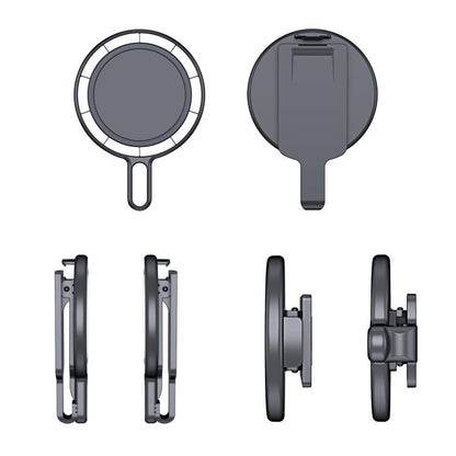Magnetic Clip Phone Holder Belt Clip Bracket(Grey Plating) - Ring Holder by buy2fix | Online Shopping UK | buy2fix
