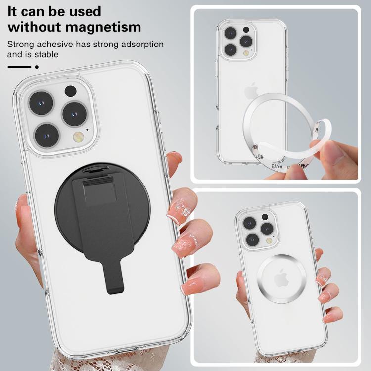 Magnetic Clip Phone Holder Belt Clip Bracket(Grey Plating) - Ring Holder by buy2fix | Online Shopping UK | buy2fix