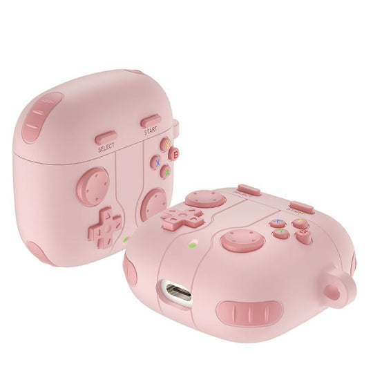 For Huawei Freebuds SE 2 /  SE 3 Retro Game Console Style Silicone Earbuds Case(Pink)