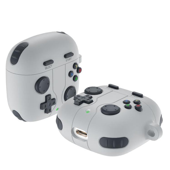 For Huawei Freebuds SE 2 /  SE 3 Retro Game Console Style Silicone Earbuds Case(Light Grey)