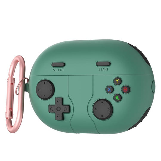 For Huawei Freebuds Pro 2 Retro Game Console Style Silicone Earbuds Case(Pine Green)