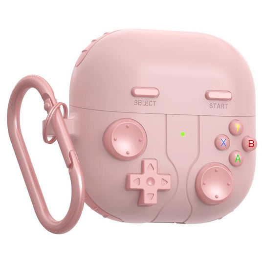 For Huawei FreeClip 2 Retro Game Console Style Silicone Earbuds Case(Pink)
