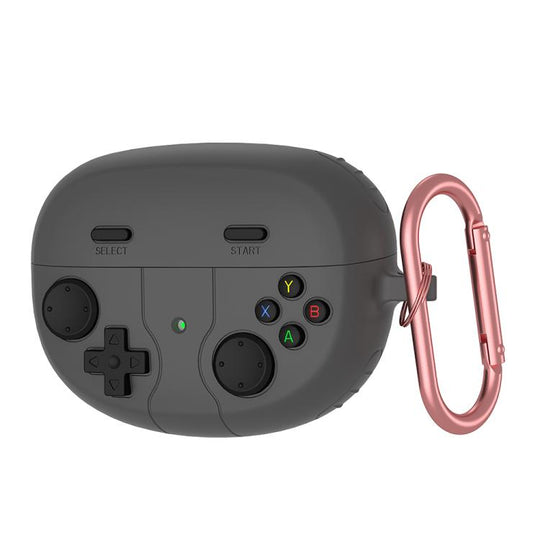 For Bose Ultra Open Earbuds Retro Game Console Style Silicone Earbuds Case(Dark Grey)
