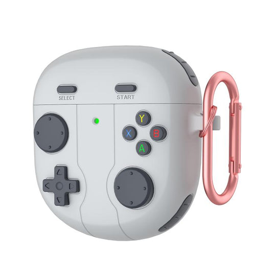 For Bose QuietComfort Earbuds II Retro Game Console Style Silicone Earbuds Case(Grey)