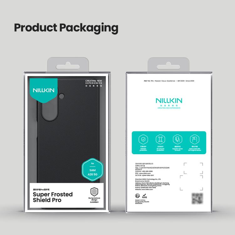 For Samsung Galaxy A26 5G NILLKIN Super Frosted Shield Pro PC + TPU Phone Case(Blue) - Galaxy Phone Cases by NILLKIN | Online Shopping UK | buy2fix