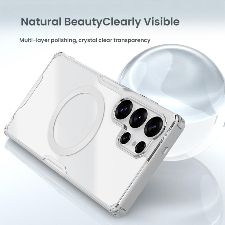 For Samsung Galaxy S25 Ultra 5G NILLKIN Ultra Clear Magsafe PC + TPU Phone Case(Transparent) - Galaxy S25 Ultra 5G Cases by NILLKIN | Online Shopping UK | buy2fix