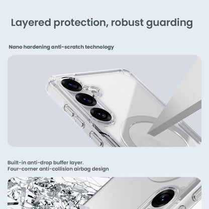 For Samsung Galaxy S25 5G NILLKIN Ultra Clear Magsafe PC + TPU Phone Case(Transparent) - Galaxy S25 5G Cases by NILLKIN | Online Shopping UK | buy2fix