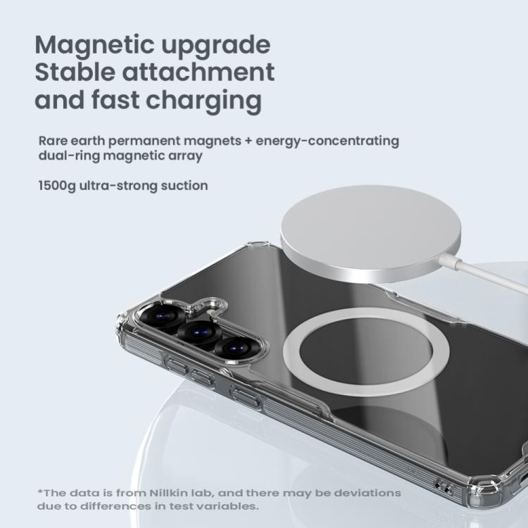 For Samsung Galaxy S25 5G NILLKIN Ultra Clear Magsafe PC + TPU Phone Case(Transparent) - Galaxy S25 5G Cases by NILLKIN | Online Shopping UK | buy2fix