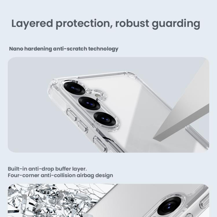 For Samsung Galaxy S25 5G NILLKIN PC + TPU Phone Case(Transparent) - Galaxy S25 5G Cases by NILLKIN | Online Shopping UK | buy2fix
